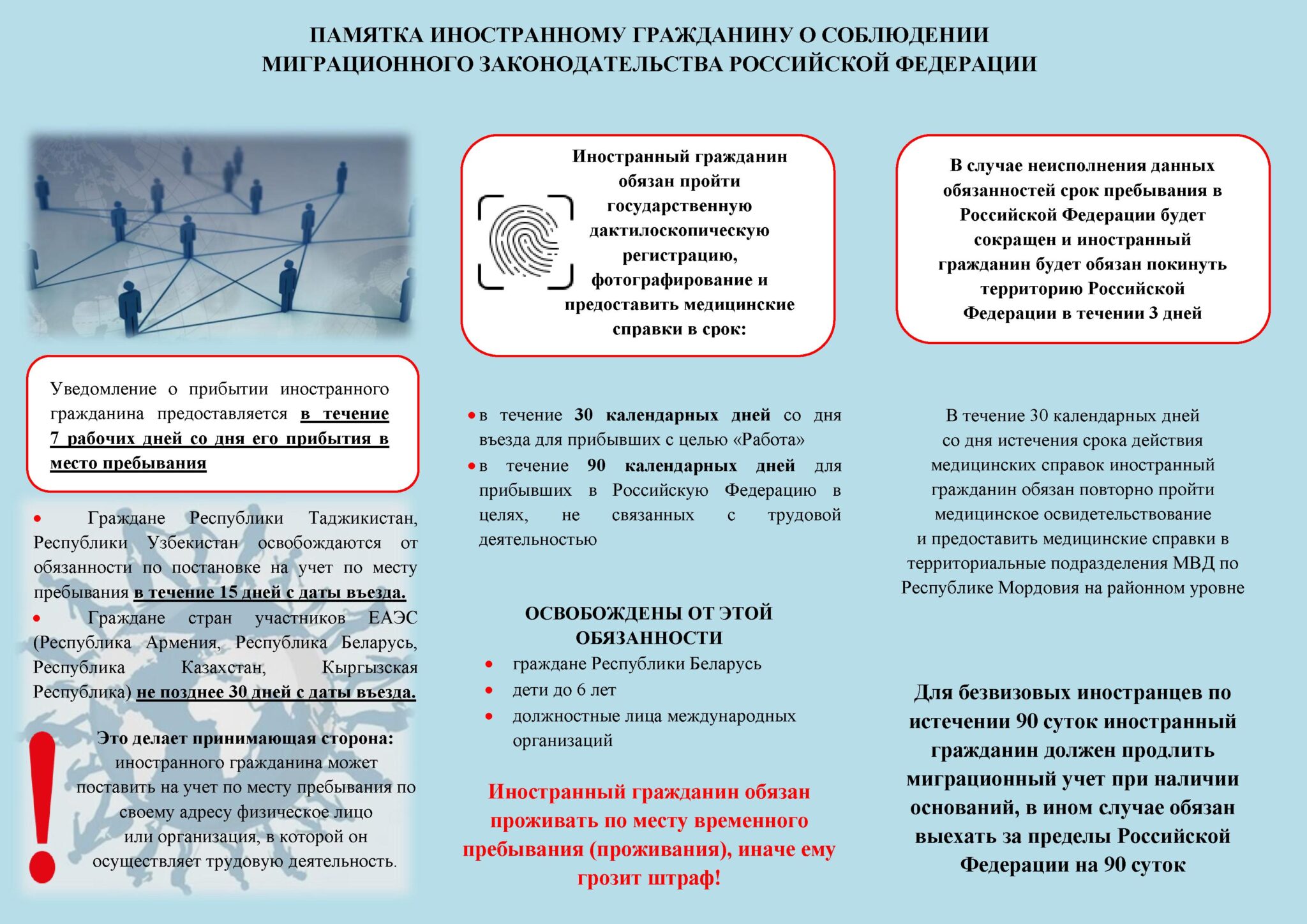 Памятка иностранному гражданину.